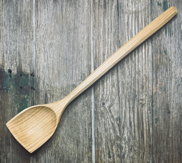 Flat-topped Cherry Wood Cooking Spoon OP213