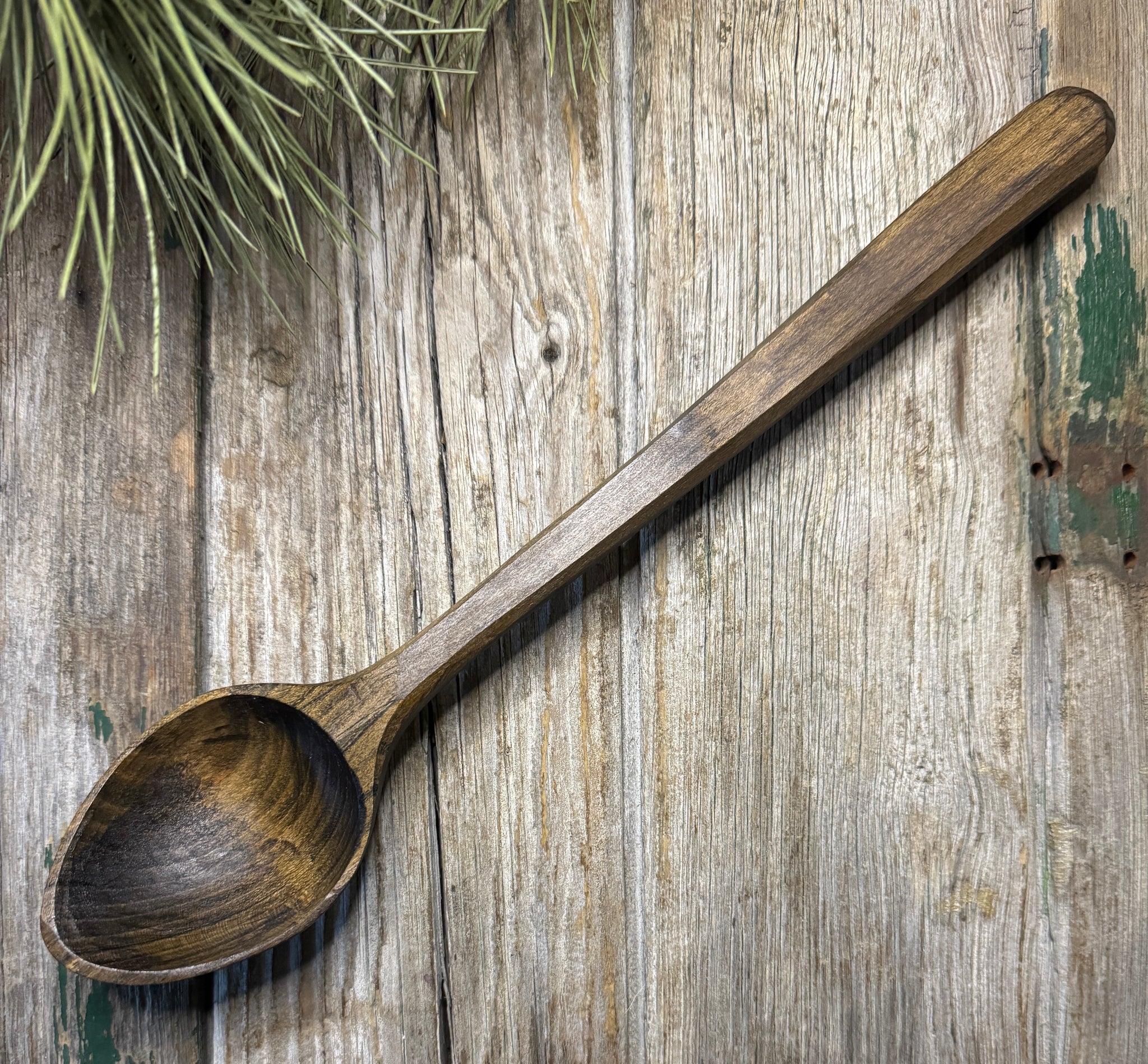 Ebonised Cherry Wood Serving Spoon OP0090