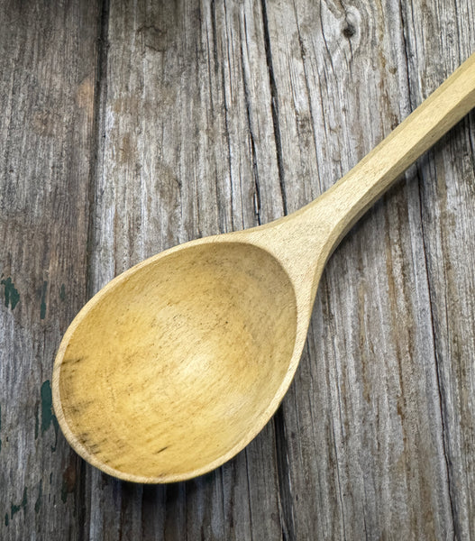 Sycamore wood serving spoon OP0088