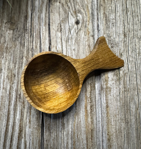 Small Cherry Wood Scoop OP0081