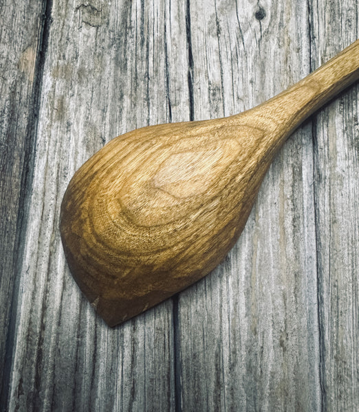 Spalted Cherry Wood Pot Scraper Spoon OP0097