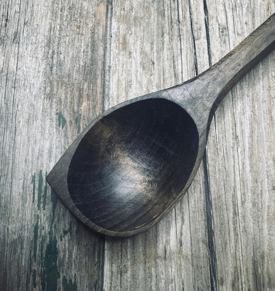 Ebonised Cherry Wood Pot Scraper Cooking Spoon OP0100