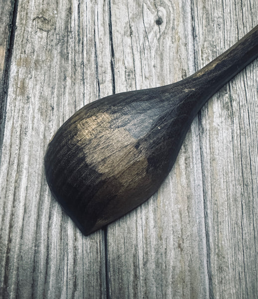 Ebonised Cherry Wood Pot Scraper Cooking Spoon OP0100