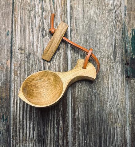 OP109 Cherry Wood Backpacker's Canoe Cup