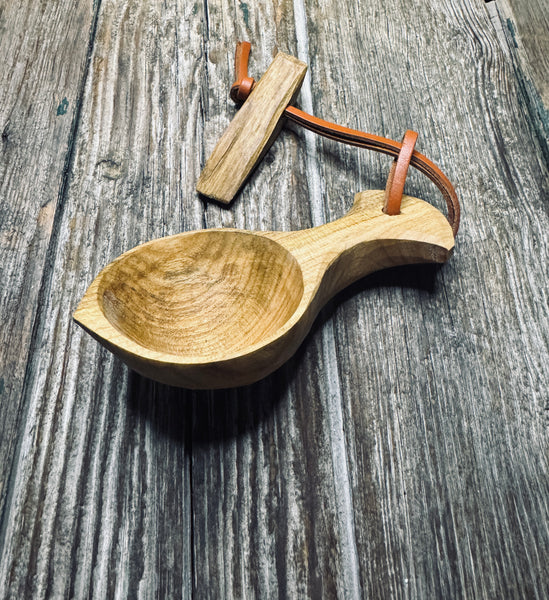 OP109 Cherry Wood Backpacker's Canoe Cup