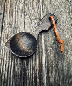 OP108 Ebonised Cherry Wood Pocket Spoon