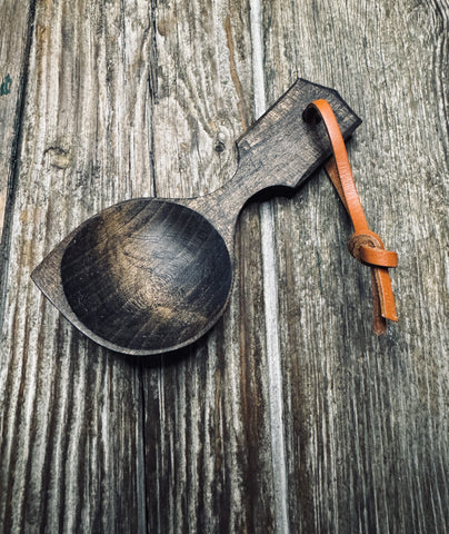 OP108 Ebonised Cherry Wood Pocket Spoon