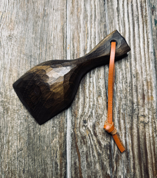 OP209 Ebonised Cherry Wood Shovel Scoop