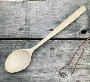 OP0046 Sycamore wood serving spoon