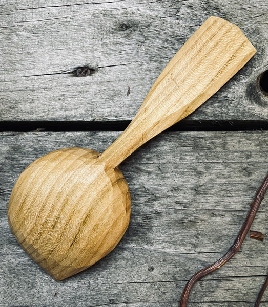 OP0056 cherry wood pocket spoon