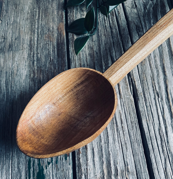 0001 Cherry wood serving spoon