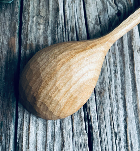 0011 cherry wood eating spoon